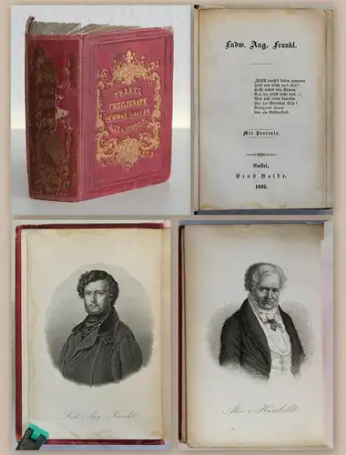 Sammelband Moderne Klassiker Frankl Freiligrath Schwab Sallet Humboldt 1852 xz