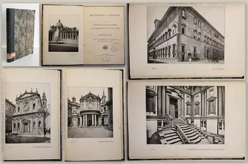 Wölfflin Renaissance und Barock 1907 Geschichte Architektur Baustil Italien xy