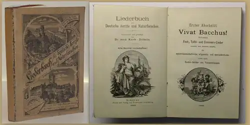 Korb-Döbeln Liederbuch für Aerzte und Naturforscher 1890 Liederbuch Gesang xy