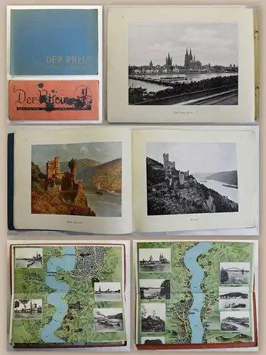 Malkowsky Der Rhein von Mainz bis Düsseldorf um 1920 + Panorama Landeskunde xz