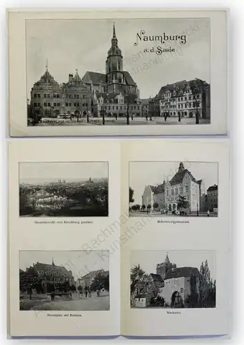 Prospekt Naumburg an der Saale um 1930 Landeskunde Geografie Ortskunde sf