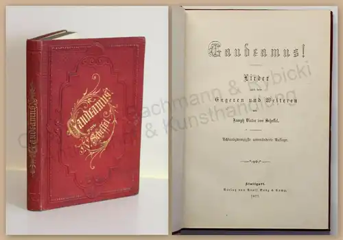 Scheffel Gaudeamus! Lieder aus dem Engeren und Weiteren 1877 Belletristik Lyrik