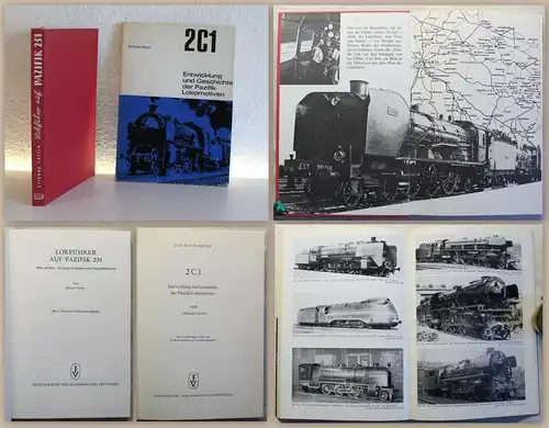 2 Bde Pazifik-Lokomotiven 1964 & 1968 Geschichte 2C1 Pazifik 231 Eisenbahn xz