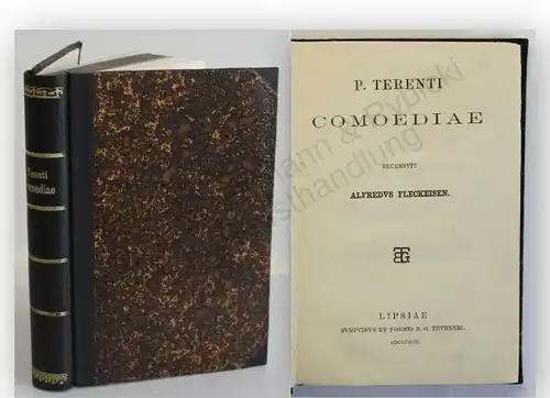 Fleckeisen Terenti Comoediae um 1892 italienisch Belletristik Unterhaltung xy