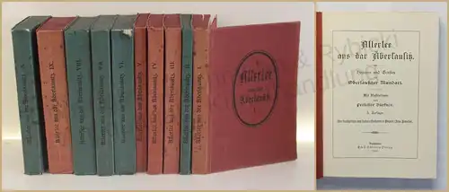 Bürkner/Wagner Allerlee aus dar Äberlausitz 10 Bde 1893-1902 Oberlausitz xy