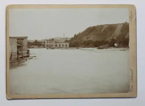 3 Orig. Fotografien Hochwasser Rottwerndorf 1897 Pirna Sachsen Überschwemmung xz