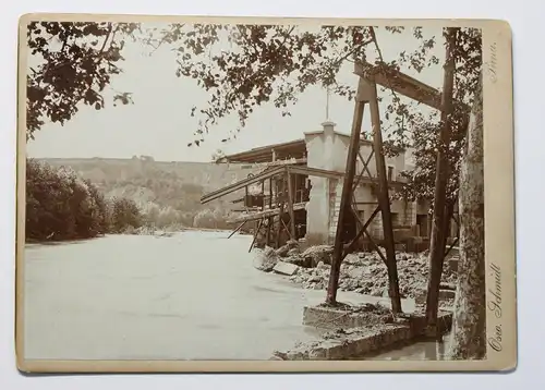 3 Orig. Fotografien Hochwasser Rottwerndorf 1897 Pirna Sachsen Überschwemmung xz