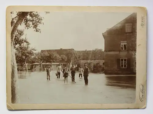 3 Orig. Fotografien Hochwasser Rottwerndorf 1897 Pirna Sachsen Überschwemmung xz
