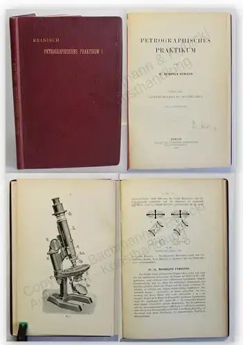Reinisch Petrographisches Praktikum 1901 Bd 1 Mineralien Wissen Gestein xy