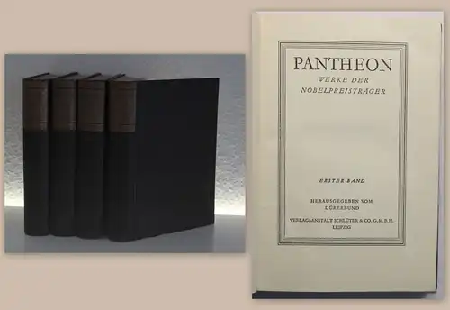 Pantheon Werke der Nobelpreisträger 1928 Band 1-4 Weltliteratur Klassiker xz