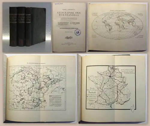 Andree Geographie des Welthandels 3 Bde 1910 Wirtschaftsgeografie Weltgeschichte