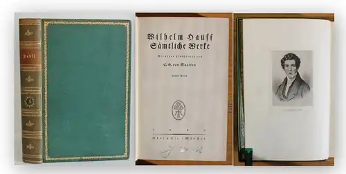 Maaffen Wilhelm Hauff Sämtliche Werke 1923 1 Bd von 5 Belletristik Klassiker xy