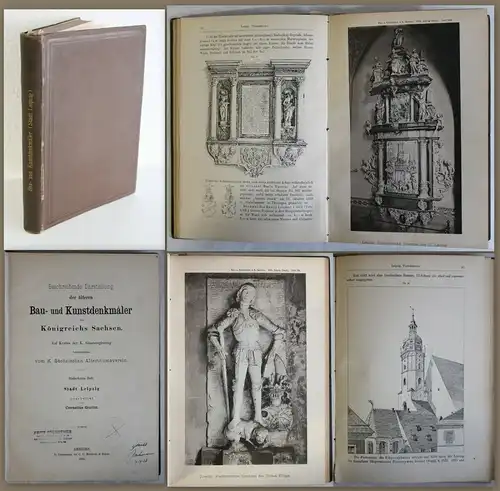 Gurlitt -Bau- und Kunstdenkmäler Königreich Sachsen 1895 - 17. Heft Leipzig - xz