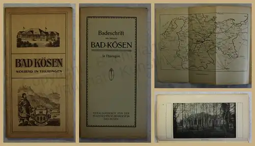Orig. Werbeprospekt Bad Kösen 1912 Thüringen Ortskunde Landeskunde Kurort xy