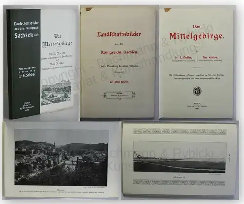 Schöne Landschaftsbilder Das Mittelgebirge 1907 Geografie Landeskunde xy