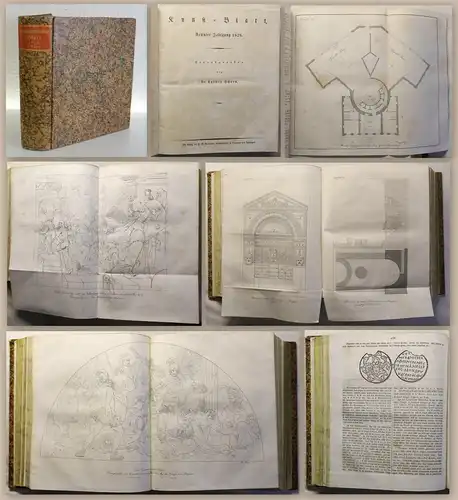 Schorn Menzel Sammelband 3 Zeitschriften Kunst Literatur Inteligenz-Blatt 1828
