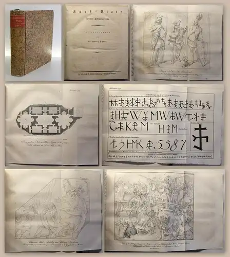 Schorn Menzel Sammelband 3 Zeitschriften Kunst Literatur Inteligenz-Blatt 1829
