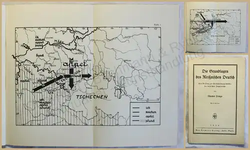 Frings Die Grundlagen des Meißnischen Deutsch 1936 Geschichte Sprache Wissen xy