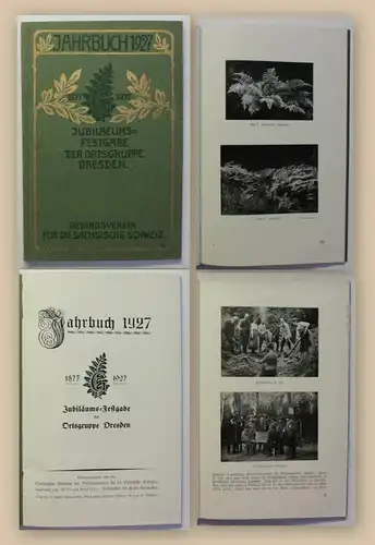 Ortsgruppe Dresden Jahrbuch 1927 Landeskunde Geografie Sachsen Ortskunde xy