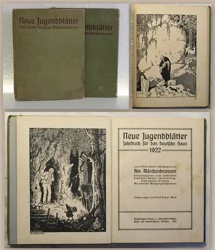 Neue Jugendblätter Weihnachtskerzen & Am Märchenbronnen 1921 & 1922 Belletristik