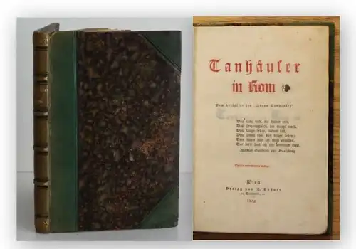 Griesebach Tanhäuser in Rom Zweite unveränderte Auflage 1875 Belletristik xy