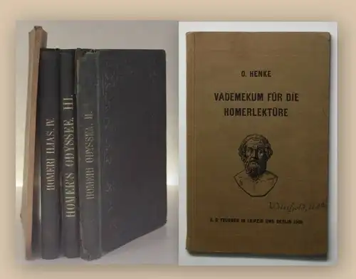 Konvolut 4 Bde Homers um 1880 Gesang Lektüre Religion Gesellschaft xy