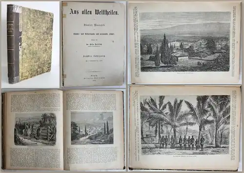 Delitsch -Aus allen Welttheilen. Illustrierte Monatshefte 1875 - Völkerkunde -xz