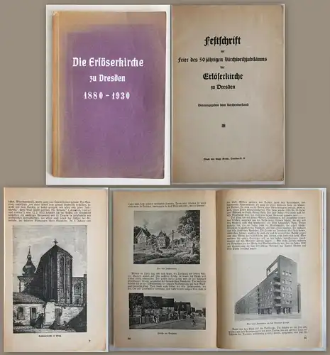 Günther -Festschrift 50jähriges Kirchweihjubiläum Erlöserkirche Dresden 1930 -xz