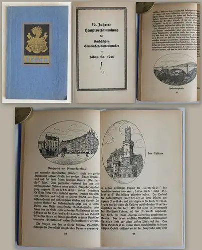 56. Hauptjahresversammlung Sächsischer Gemeindebeamtenbund 1928 Sachsen Löbau xz