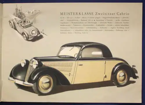 Original Broschüre Auto Union DKW - Front  um 1935 Automobilia Geschichte sf