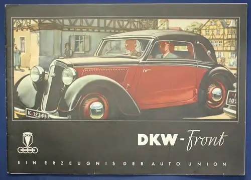 Original Broschüre DKW - Front  um 1935 Automobilia Cabriolet Geschichte sf