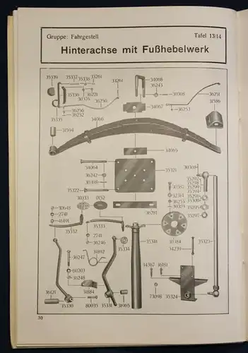 Original Prospekt für DKW Ersatzteile - Liste 40a Nachtrag zur Liste 40 1935 sf