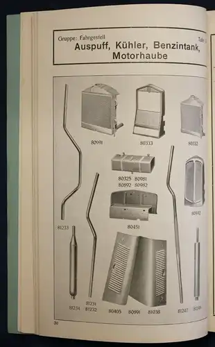Original Prospekt für DKW Ersatzteile - Liste 32 Reichsklasse Typ 1933 sf