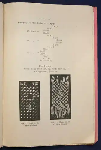 Brückner Die Spietzenklöppelei des Erzgebirges 1909 Geschichte Handwerk sf