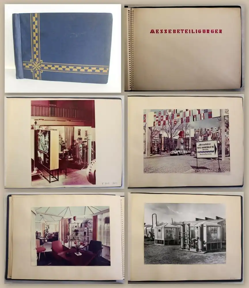 Fotoalbum Firma Fritz Hahnewald Dresden Leipziger Frühjahresmesse 1967 & 1968 xz 0