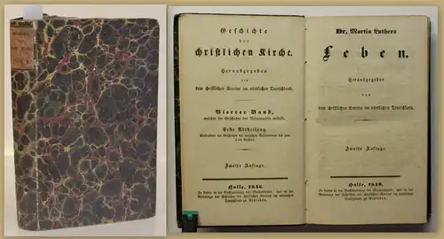 Geschichte der christlichen Kirche Dr. Martin Luthers Leben 4. Bd 1846 Religion