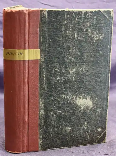 Fidicin Geschichte der Stadt Berlin 3. Teil 1837 Entwicklung Ortskunde sf