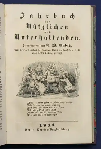 Gubitz Jahrbuch des Nützlichen und Unterhaltenden Jhg 39-41 1839 Geschichte sf