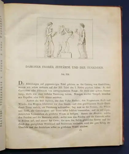 Hirt Bilderbuch für Mythologie, Archäologie und Kunst um 1820 Geschichte sf