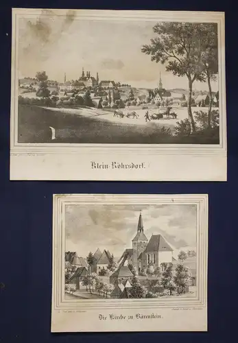 Sachsens Kirchengalerie - Dresden Meißen St. Afra - 76 Lithos + 14 Beigaben 1837