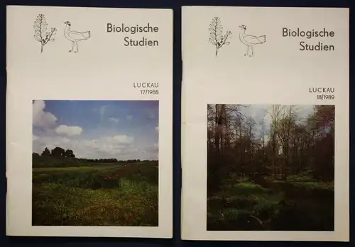 2 Bände Biologische Studien Heft 17 & 18 1989 Naturwissenschaften Umwelt sf
