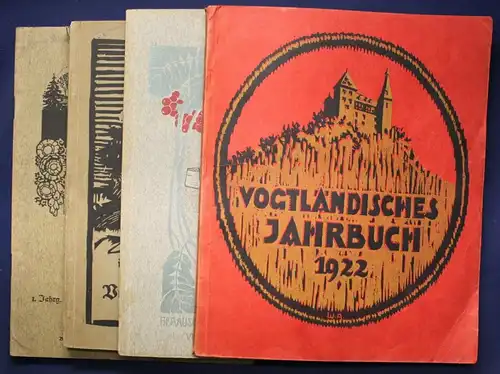 Vogtlänisches Jahrbuch/ Kalender & Monatsschrift 4 Bücher 1963 Geschichte sf