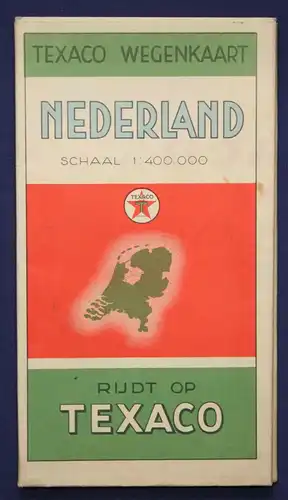 Original Texaco Karte Niederlande und Stadtpläne um 1930/40 Landeskunde Reise sf