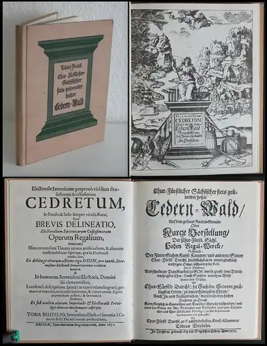 Beutel Sächsischer Cedern-Wald Regal-Wercke Reprint 1975 Botanik Sachsen xz