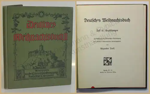 Troll Deutsches Weihnachtsbuch Teil 2 Erzählungen 1920 Kinderbuch Geschichten xy