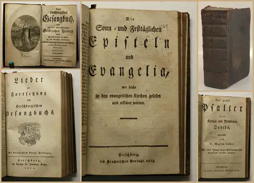 Neues Hirschbergisches Gesangbuch 1812 Gesangbuch ohne Noten Religion sf