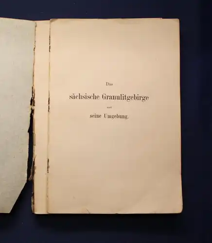 Credner Das sächsiche Grannulitberge und seine Umgebung 1884 Saxonica Sachsen js