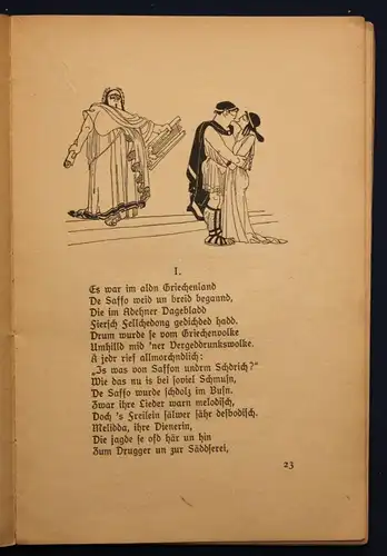 Voigt Säk'sche Glassigger 1925 Sächsische Klassiker Belletristik Zeichnungen sf