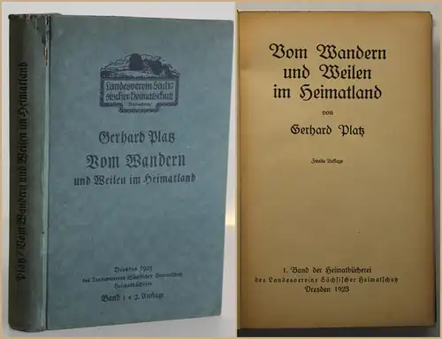 Platz Vom Wandern und Weilen im Heimatland 1923 Geschichte Reisen Hobby sf