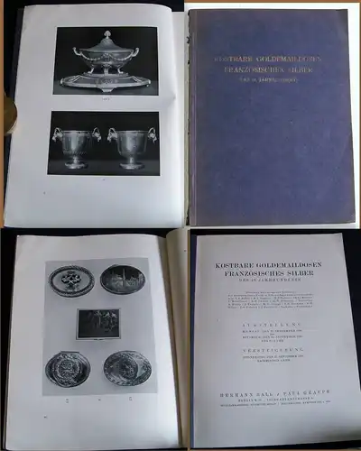 Katalog Kostbare Goldemaildosen Französisches Silber des 18.Jh 1930 Antiquitäten